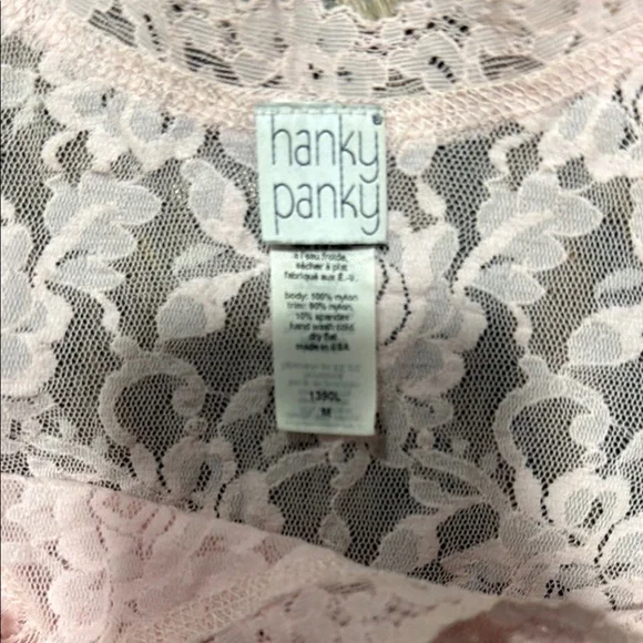 Hanky Panky Lace Tank Tops in Black, Gray, and Pink size Medium - Picture 2 of 2